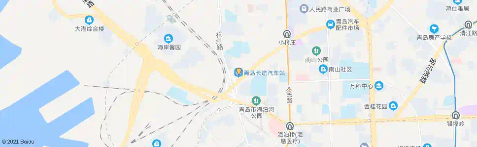 青岛长江路长途站_公交站地图_青岛公交_妙搜公交查询2024