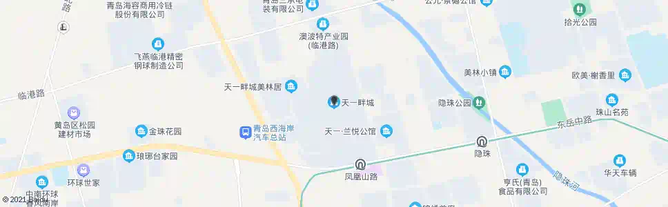 青岛天一畔城西_公交站地图_青岛公交_妙搜公交查询2024