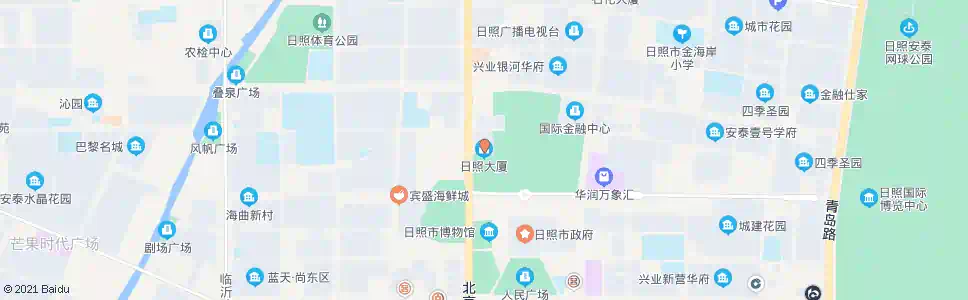 日照日照大厦_公交站地图_日照公交_妙搜公交查询2024