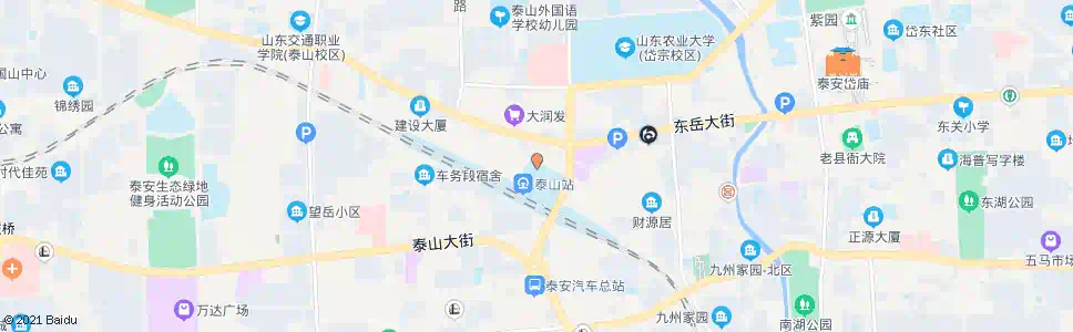 泰安泰山火车站广场_公交站地图_泰安公交_妙搜公交查询2024