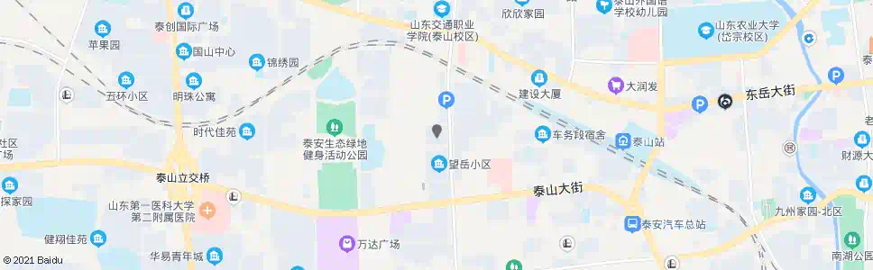 泰安泰山装饰材料精品城_公交站地图_泰安公交_妙搜公交查询2024