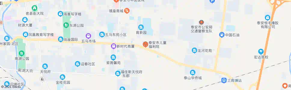 泰安市儿童福利院_公交站地图_泰安公交_妙搜公交查询2024