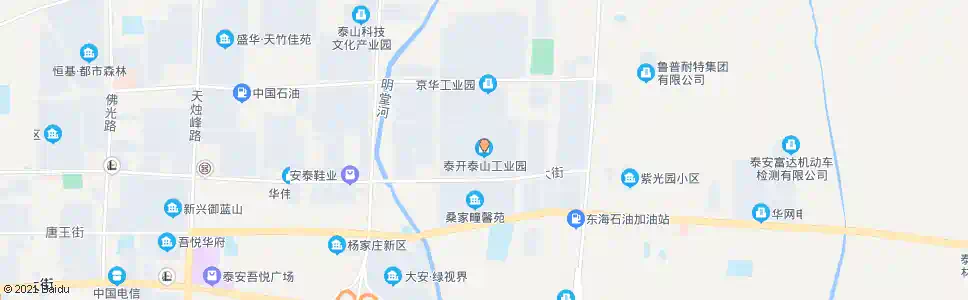 泰安泰开新区工业园_公交站地图_泰安公交_妙搜公交查询2024