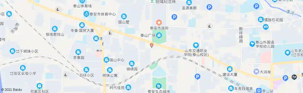 泰安泰山广场西站_公交站地图_泰安公交_妙搜公交查询2024