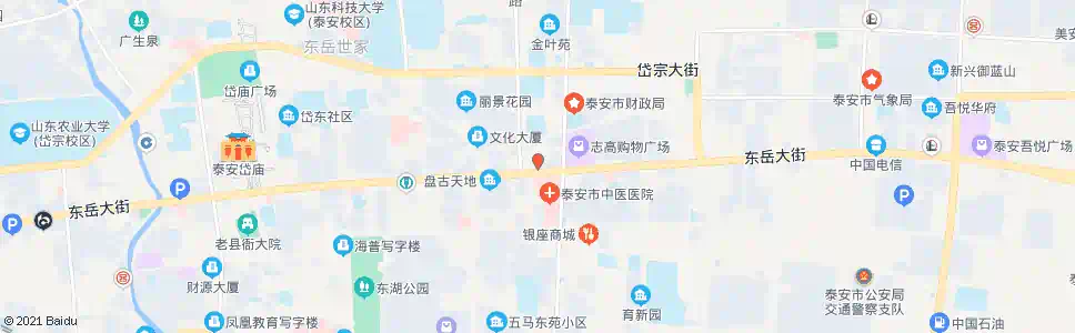 泰安岱庙办事处_公交站地图_泰安公交_妙搜公交查询2024