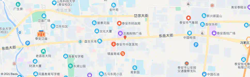 泰安花园小区_公交站地图_泰安公交_妙搜公交查询2024