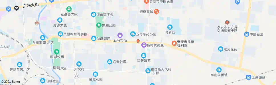 泰安五马精品城_公交站地图_泰安公交_妙搜公交查询2024