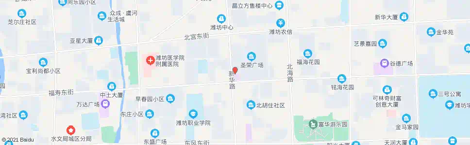 潍坊中百大厦圣荣店_公交站地图_潍坊公交_妙搜公交查询2024