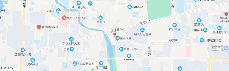 潍坊奎文公安分局(健康街)_公交站地图_潍坊公交_妙搜公交查询2024