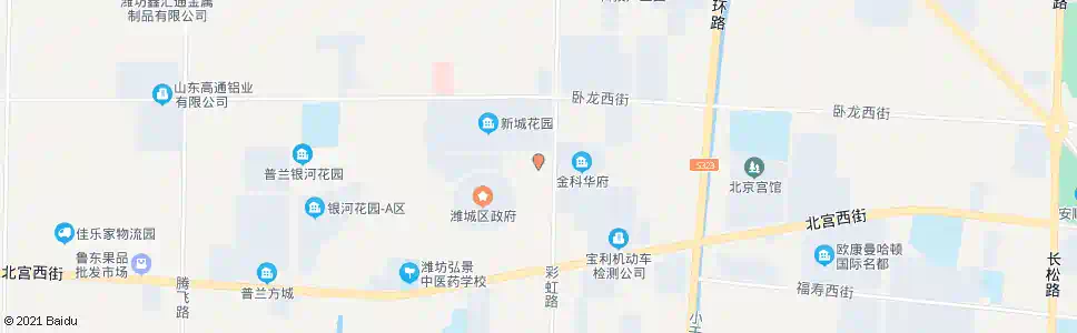 潍坊潍城公安分局_公交站地图_潍坊公交_妙搜公交查询2024