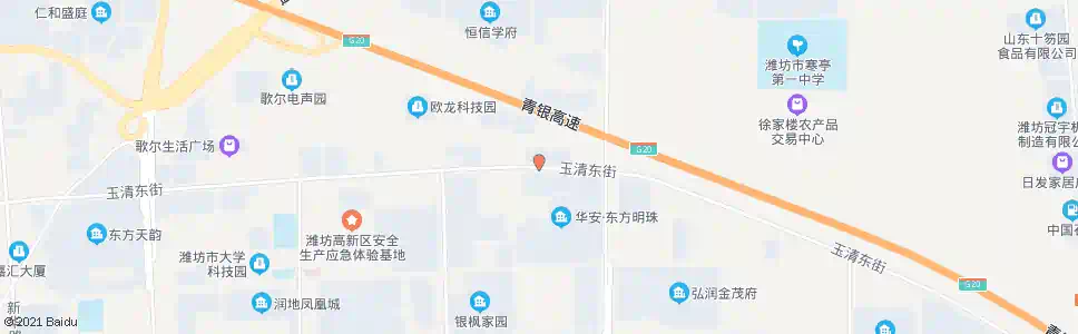 潍坊玉清街银枫路口_公交站地图_潍坊公交_妙搜公交查询2024