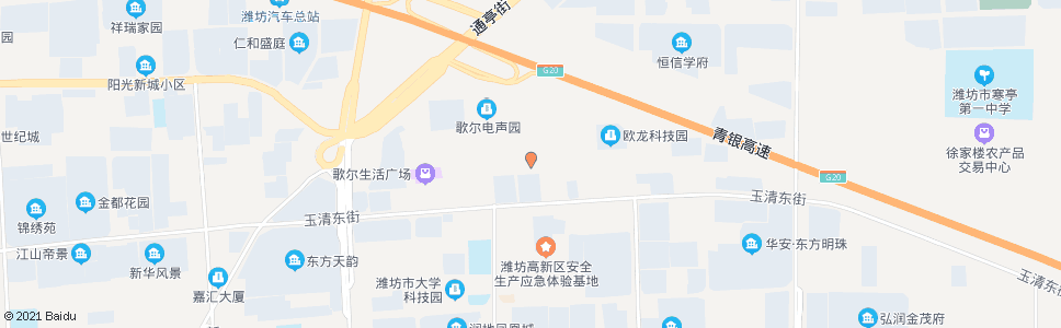 潍坊西江电子_公交站地图_潍坊公交_妙搜公交查询2024
