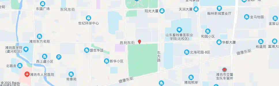 潍坊人民广场(北海路)_公交站地图_潍坊公交_妙搜公交查询2024