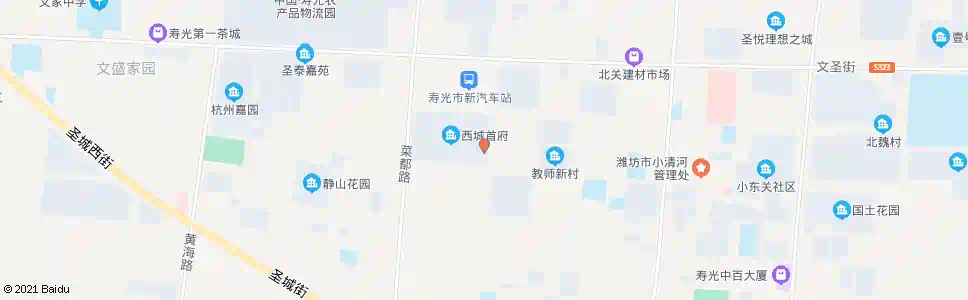 潍坊西城首府_公交站地图_潍坊公交_妙搜公交查询2024