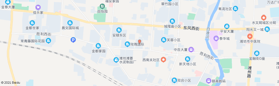 潍坊胜利街永安路口(鸿禧花园)_公交站地图_潍坊公交_妙搜公交查询2024