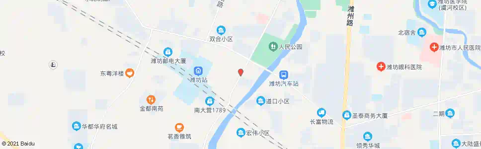 潍坊青年路铁路桥(茶都街)_公交站地图_潍坊公交_妙搜公交查询2024