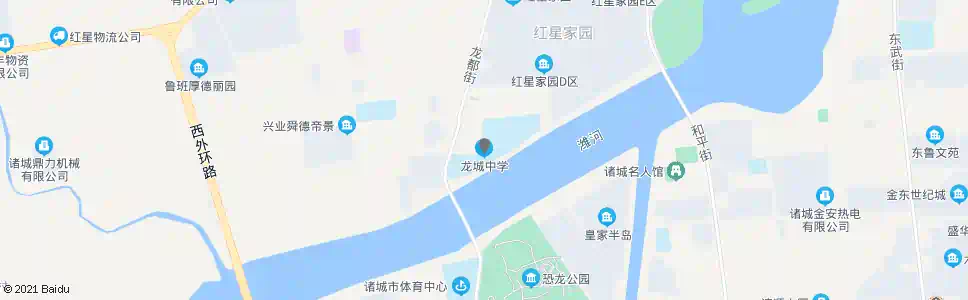 潍坊诸城市龙城中学_公交站地图_潍坊公交_妙搜公交查询2024