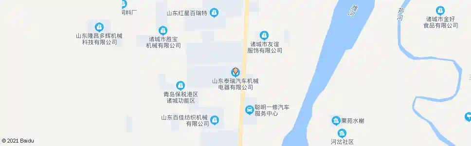 潍坊诸城汽车机械电器有限公司_公交站地图_潍坊公交_妙搜公交查询2024