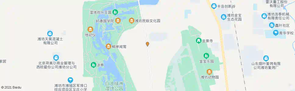 潍坊飞机场家属院_公交站地图_潍坊公交_妙搜公交查询2024