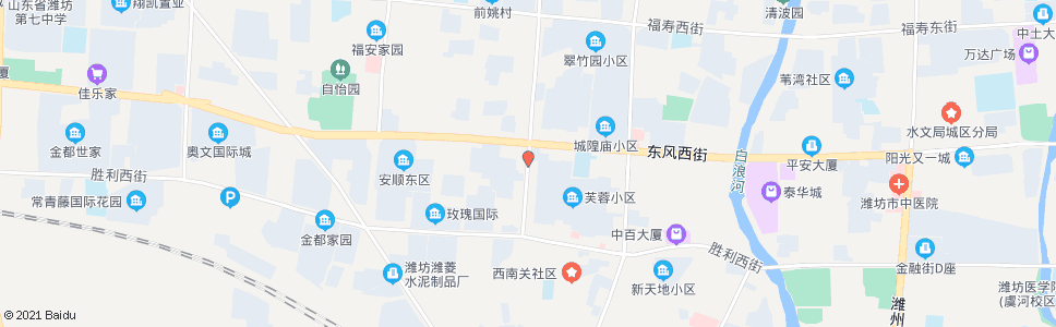 潍坊月河路东风街路口_公交站地图_潍坊公交_妙搜公交查询2024