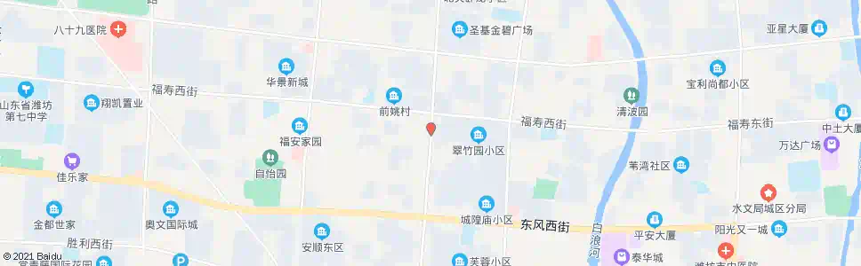 潍坊月河路小学_公交站地图_潍坊公交_妙搜公交查询2024