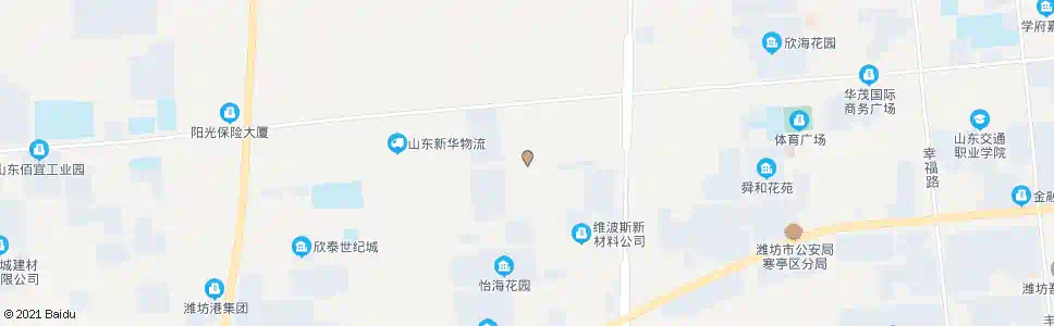 潍坊益新街白云路口_公交站地图_潍坊公交_妙搜公交查询2024