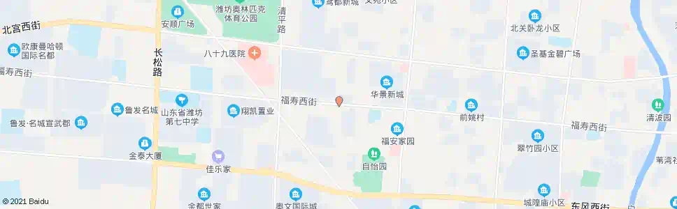 潍坊友爱村_公交站地图_潍坊公交_妙搜公交查询2024