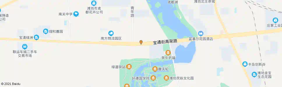 潍坊宝通街青年路口_公交站地图_潍坊公交_妙搜公交查询2024