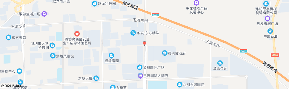 潍坊潍县中路卧龙街路口_公交站地图_潍坊公交_妙搜公交查询2024