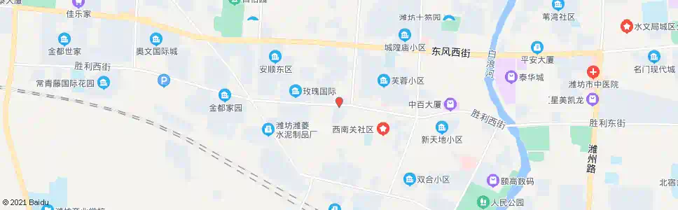 潍坊胜利街月河路口_公交站地图_潍坊公交_妙搜公交查询2024