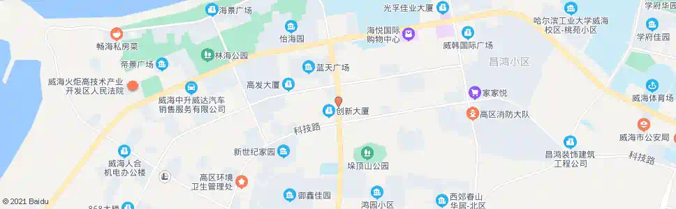 威海自由东方_公交站地图_威海公交_妙搜公交查询2024