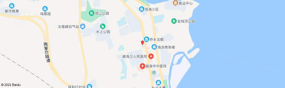 威海中国银行_公交站地图_威海公交_妙搜公交查询2024