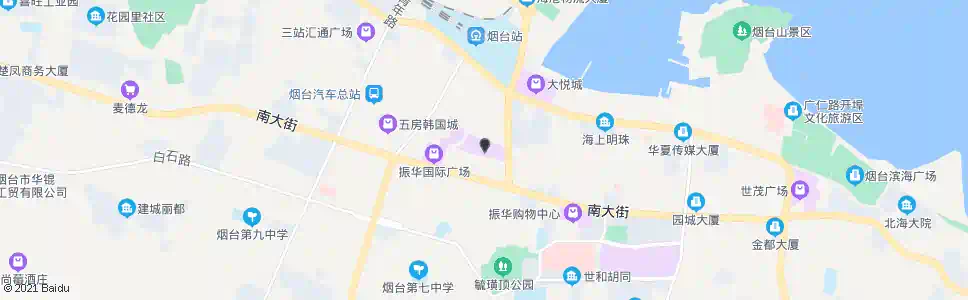 烟台振华购物中心_公交站地图_烟台公交_妙搜公交查询2024