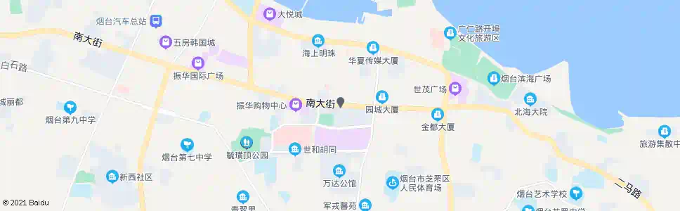 烟台文化中心(茂昌眼镜)_公交站地图_烟台公交_妙搜公交查询2024