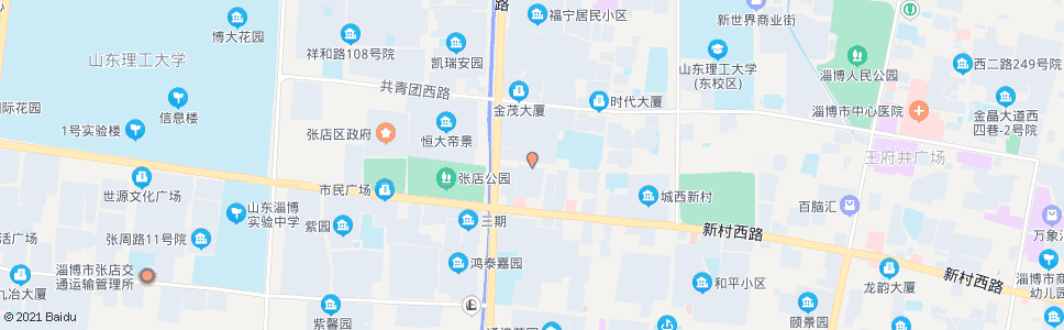 淄博商场西路世纪路口_公交站地图_淄博公交_妙搜公交查询2024