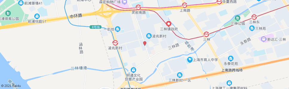 上海长清路凌兆路_公交站地图_上海公交_妙搜公交查询2024