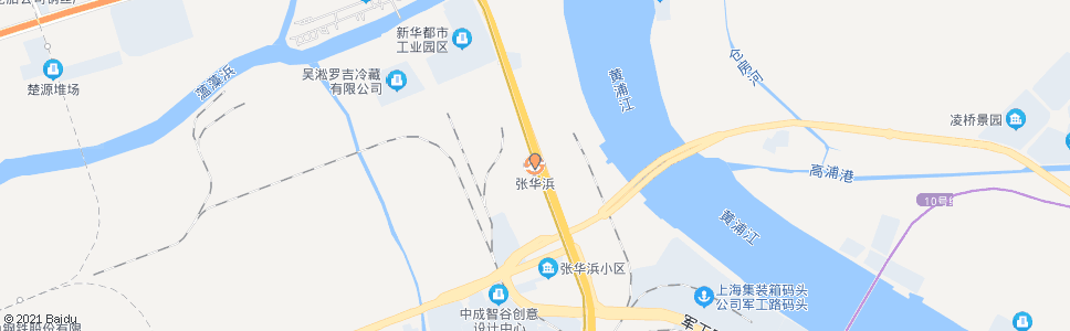 上海张华浜站_公交站地图_上海公交_妙搜公交查询2024