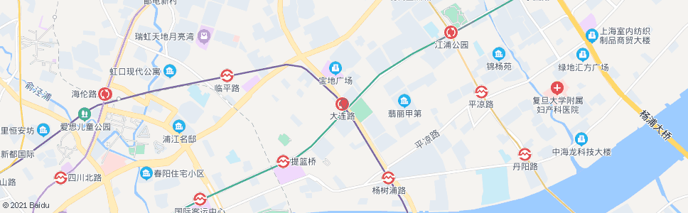 上海大连路站_公交站地图_上海公交_妙搜公交查询2024