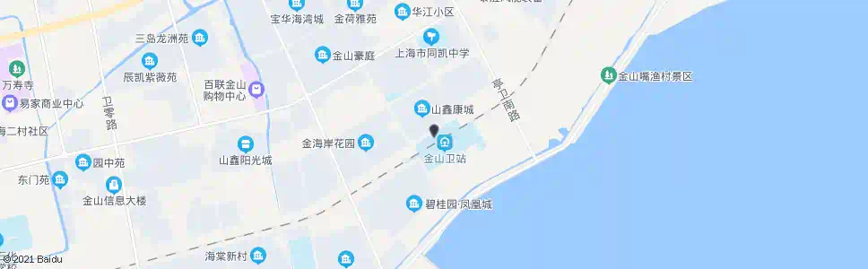 上海金山卫站(北广场)_公交站地图_上海公交_妙搜公交查询2024