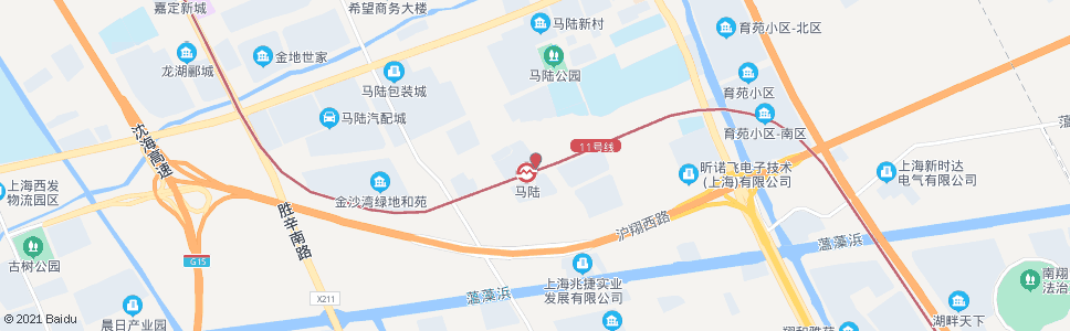 上海公交马陆站_公交站地图_上海公交_妙搜公交查询2024