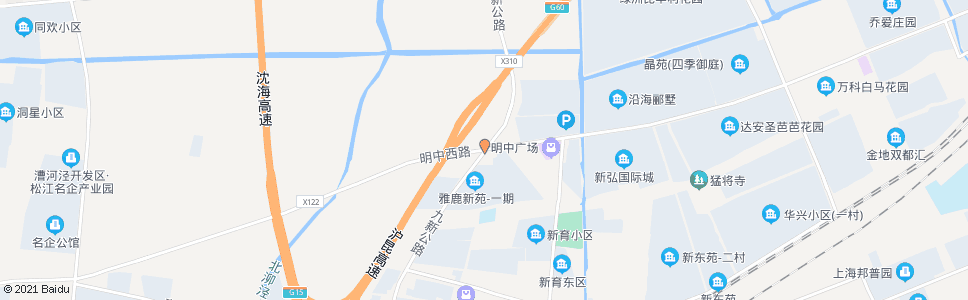 上海九新公路明中路_公交站地图_上海公交_妙搜公交查询2024