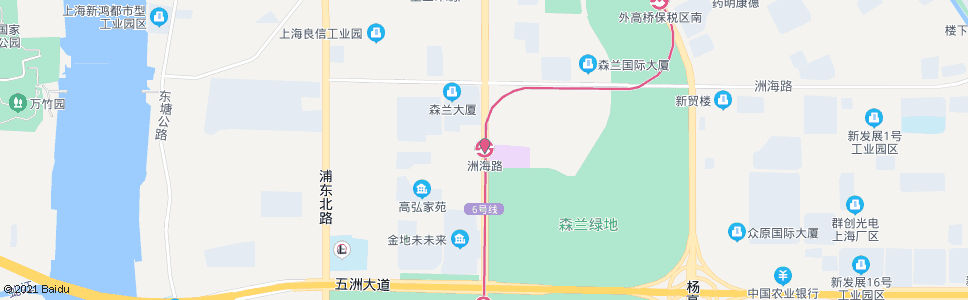 上海洲海路站_公交站地图_上海公交_妙搜公交查询2024