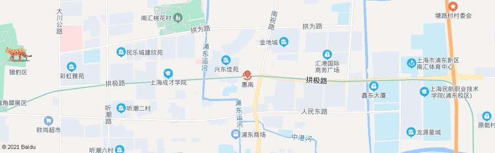 上海惠南站_公交站地图_上海公交_妙搜公交查询2024