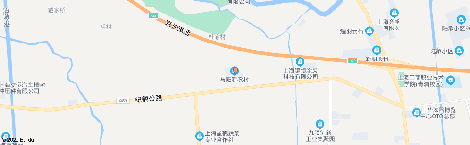 上海马阳中心村_公交站地图_上海公交_妙搜公交查询2024