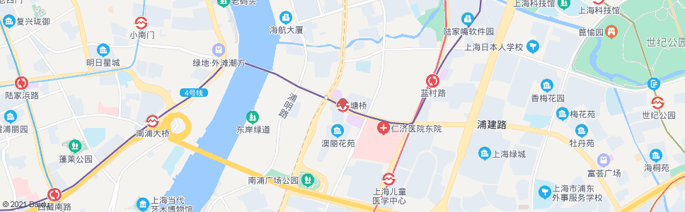 上海塘桥站_公交站地图_上海公交_妙搜公交查询2024