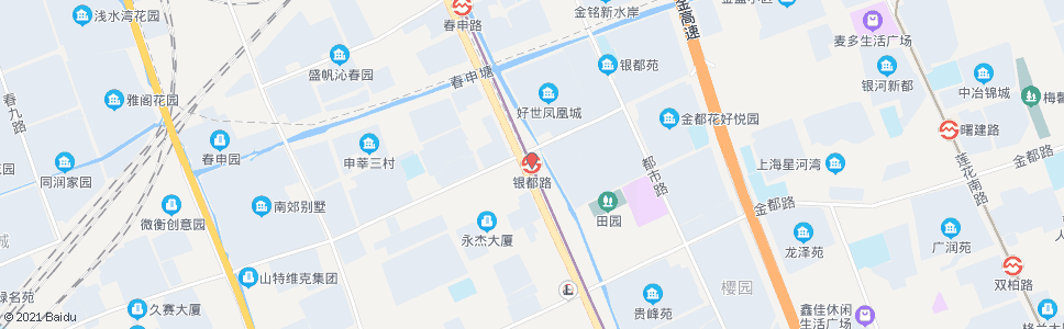 上海银都路站_公交站地图_上海公交_妙搜公交查询2024