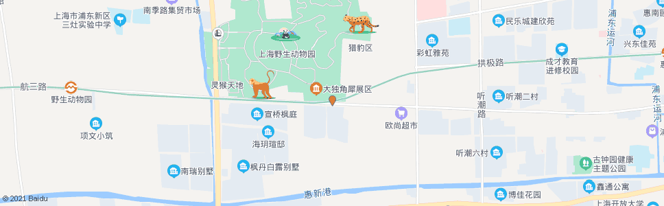 上海人民西路一灶港桥_公交站地图_上海公交_妙搜公交查询2024