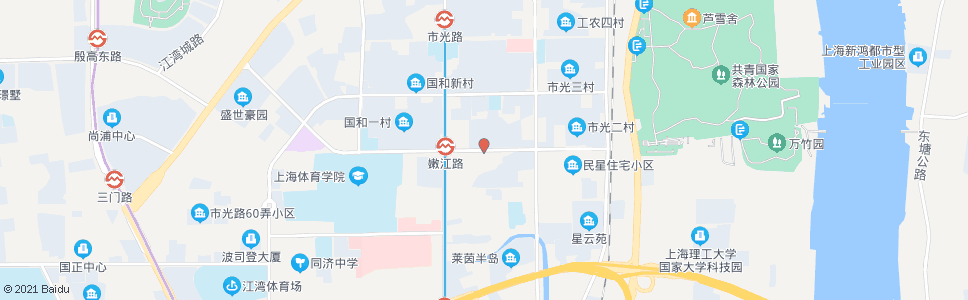 上海嫩江路中原路_公交站地图_上海公交_妙搜公交查询2024