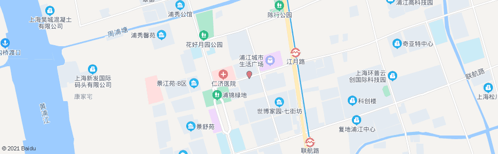 上海江月路浦驰路_公交站地图_上海公交_妙搜公交查询2024