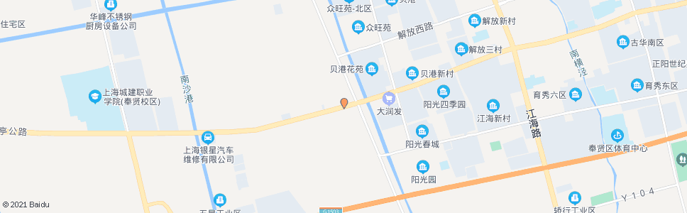 上海环城南路通阳路(招呼站)_公交站地图_上海公交_妙搜公交查询2024